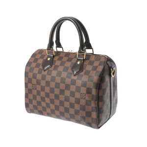 Louis Vuitton Speedy Brown Canvas Handbag Damier